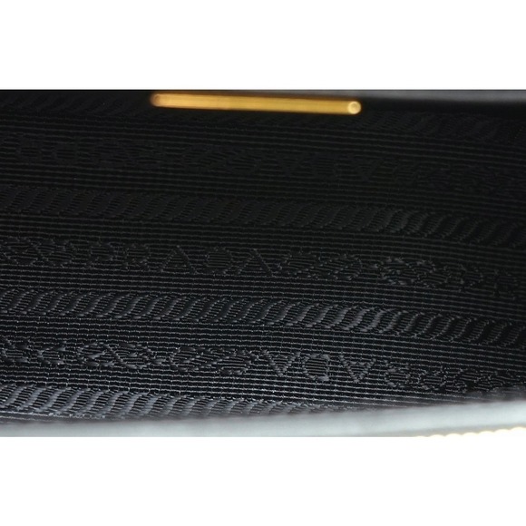 Prada Saffiano Lux Embossed Leather 2way Crossbody Shoulder Bag Black - Picture 5 of 9